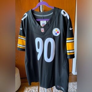 Men’s Pittsburgh Steelers T.J. Watt Nike Black Vapor F.U.S.E. Jersey Size 2XL
